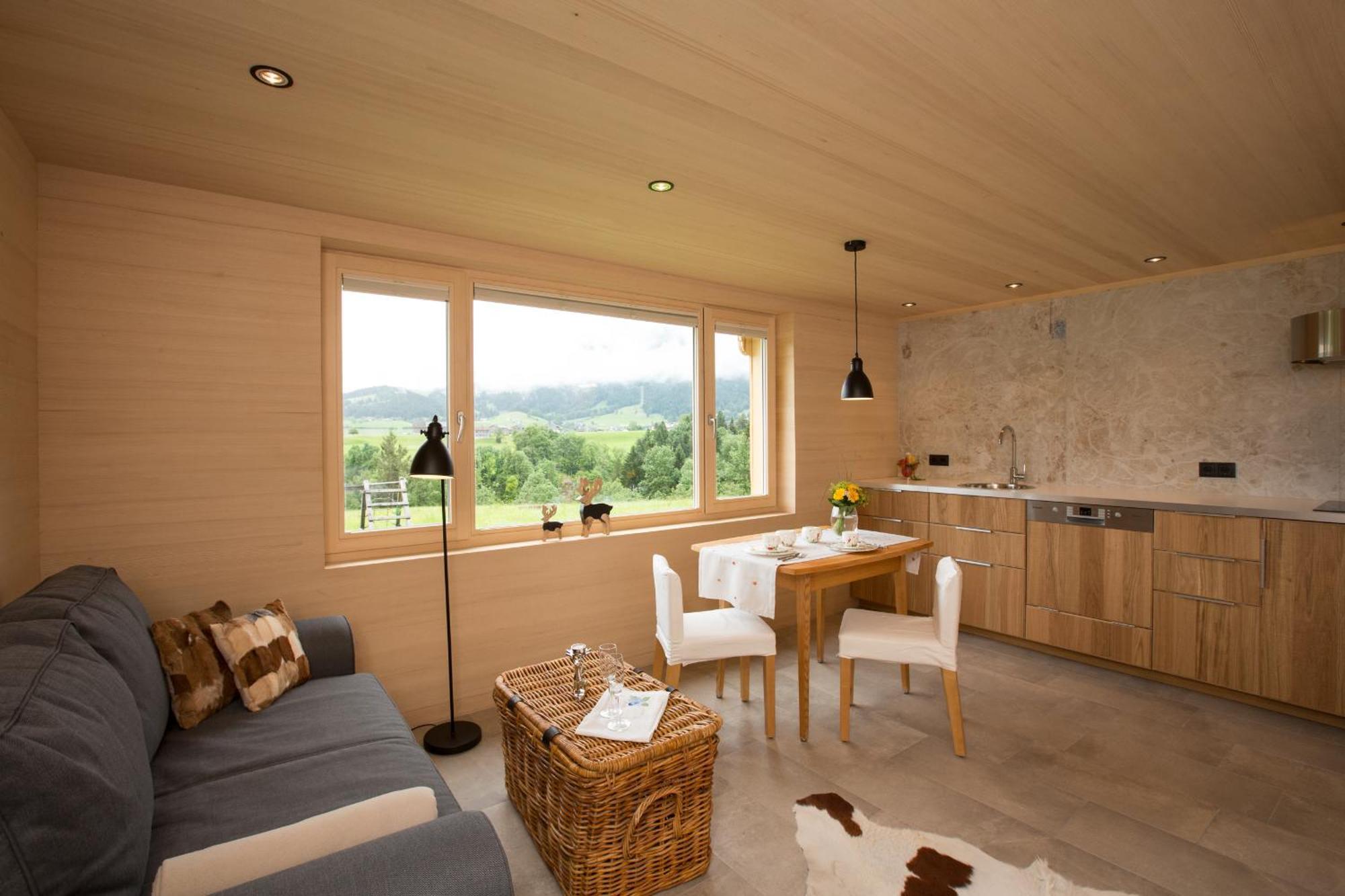Apartamento Ferienloft Waldblick Schwarzenberg im Bregenzerwald Exterior foto